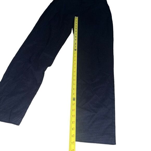 Dark Navy Blue Plaid Men’s Trousers Size 29x32 - Picture 8 of 8